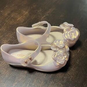 Mini Melissa Kids' Pearl Floral Dress Shoes
